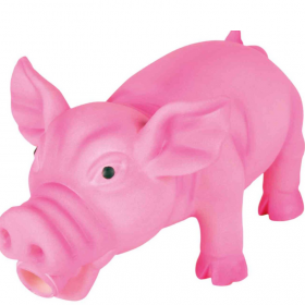 Латексова кучешка играчка Trixie pig прасенце със звук